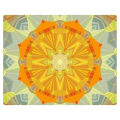 Sunshine Sunny Sun Abstract Yellow Premium Plush Fleece Blanket (medium) by Ravend