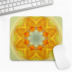 Sunshine Sunny Sun Abstract Yellow Large Mousepad by Ravend