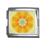 Sunshine Sunny Sun Abstract Yellow Mega Link Italian Charm (18mm) Front