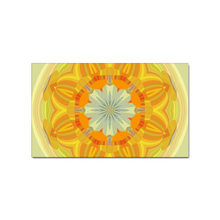 Sunshine Sunny Sun Abstract Yellow Sticker Rectangular (100 pack)