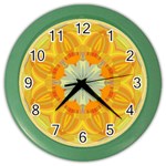 Sunshine Sunny Sun Abstract Yellow Color Wall Clock Front