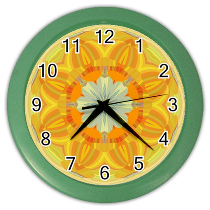 Sunshine Sunny Sun Abstract Yellow Color Wall Clock