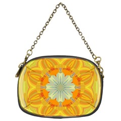 Sunshine Sunny Sun Abstract Yellow Chain Purse (two Sides) by Ravend