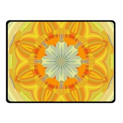 Sunshine Sunny Sun Abstract Yellow Fleece Blanket (small) by Ravend