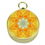 Sunshine Sunny Sun Abstract Yellow Gold Compasses Front