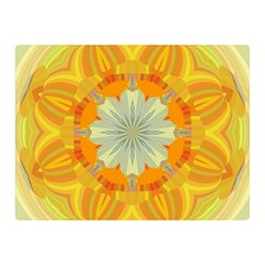 Sunshine Sunny Sun Abstract Yellow Two Sides Premium Plush Fleece Blanket (mini) by Ravend