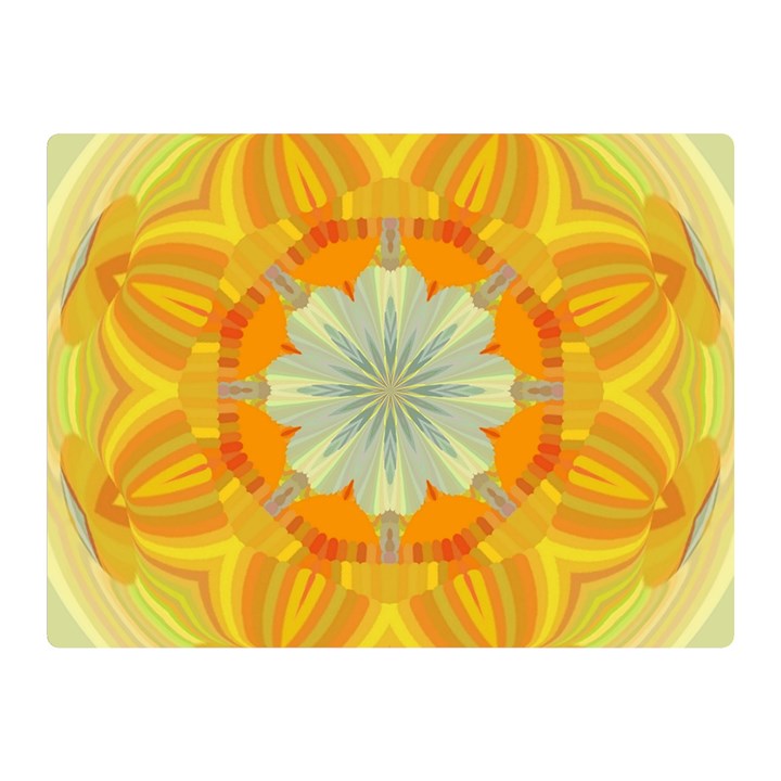 Sunshine Sunny Sun Abstract Yellow Two Sides Premium Plush Fleece Blanket (Mini)