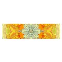 Sunshine Sunny Sun Abstract Yellow Oblong Satin Scarf (16  X 60 ) by Ravend