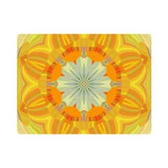 Sunshine Sunny Sun Abstract Yellow Premium Plush Fleece Blanket (mini) by Ravend