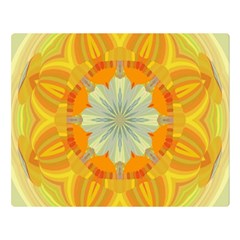 Sunshine Sunny Sun Abstract Yellow Premium Plush Fleece Blanket (large) by Ravend