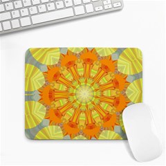 Sunshine-sunny-sun-abstract-yellow - Small Mousepad by Ravend