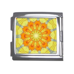 Sunshine-sunny-sun-abstract-yellow - Mega Link Italian Charm (18mm) by Ravend