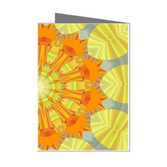 Sunshine-sunny-sun-abstract-yellow - Mini Greeting Cards (pkg Of 8) by Ravend