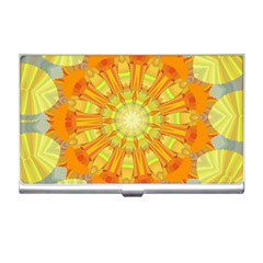 Sunshine-sunny-sun-abstract-yellow - Business Card Holder by Ravend