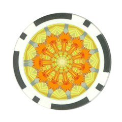 Sunshine-sunny-sun-abstract-yellow - Poker Chip Card Guard by Ravend