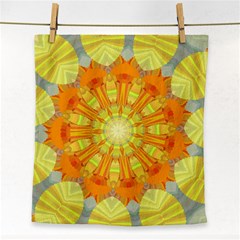 Sunshine-sunny-sun-abstract-yellow - Face Towel by Ravend