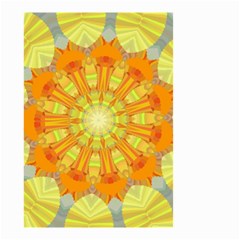 Sunshine-sunny-sun-abstract-yellow - Small Garden Flag (two Sides) by Ravend