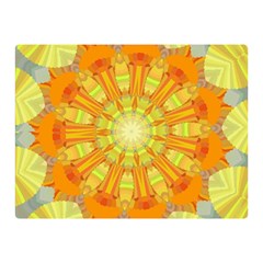 Sunshine-sunny-sun-abstract-yellow - Two Sides Premium Plush Fleece Blanket (mini) by Ravend