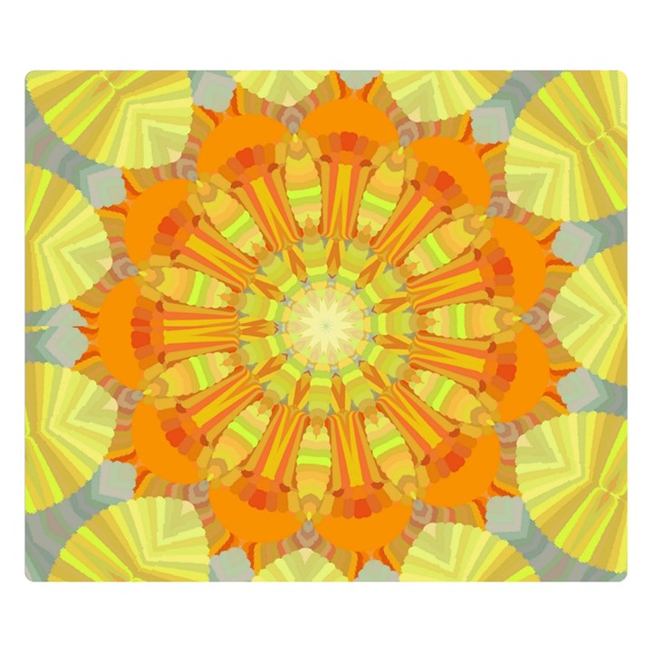 Sunshine-sunny-sun-abstract-yellow - Two Sides Premium Plush Fleece Blanket (Kids Size)