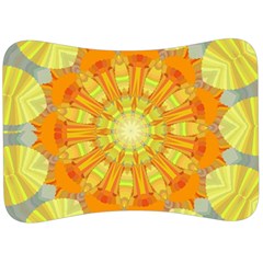 Sunshine-sunny-sun-abstract-yellow - Velour Seat Head Rest Cushion by Ravend