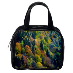 Forest Trees Leaves Fall Autumn Nature Sunshine Classic Handbag (one Side) by Ravend