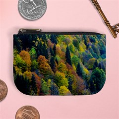 Forest Trees Leaves Fall Autumn Nature Sunshine Mini Coin Purse by Ravend