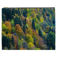 Forest Trees Leaves Fall Autumn Nature Sunshine Cosmetic Bag (xxxl) by Ravend