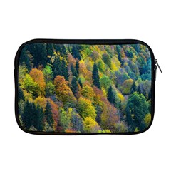 Forest Trees Leaves Fall Autumn Nature Sunshine Apple Macbook Pro 17  Zipper Case by Ravend