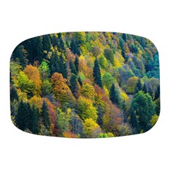 Forest Trees Leaves Fall Autumn Nature Sunshine Mini Square Pill Box by Ravend