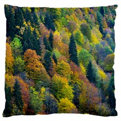 Forest Trees Leaves Fall Autumn Nature Sunshine 16  Baby Flannel Cushion Case (two Sides) by Ravend