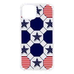 Patriotic Symbolic Red White Blue Iphone 13 Tpu Uv Print Case by Ravend