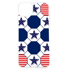 Patriotic Symbolic Red White Blue Iphone 15 Tpu Uv Print Case by Ravend