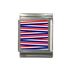 Red-white-blue-patriotic-ribbons Italian Charm (13mm) by Ravend