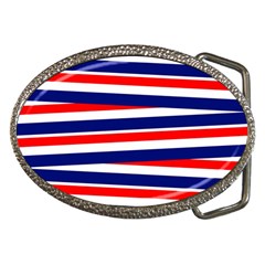 Red-white-blue-patriotic-ribbons Belt Buckles by Ravend