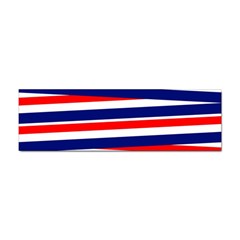 Red-white-blue-patriotic-ribbons Sticker (bumper) by Ravend