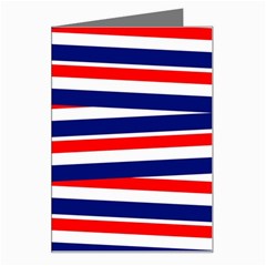 Red-white-blue-patriotic-ribbons Greeting Card by Ravend