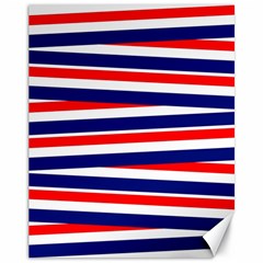 Red-white-blue-patriotic-ribbons Canvas 11  X 14  by Ravend