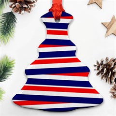 Red-white-blue-patriotic-ribbons Ornament (christmas Tree) 