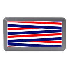 Red-white-blue-patriotic-ribbons Memory Card Reader (mini) by Ravend