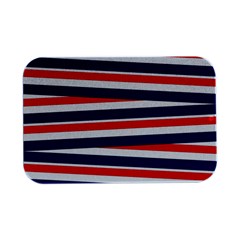 Red-white-blue-patriotic-ribbons Open Lid Metal Box (silver)   by Ravend