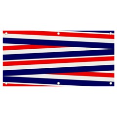 Red-white-blue-patriotic-ribbons Banner And Sign 4  X 2 