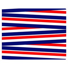 Red-white-blue-patriotic-ribbons Premium Plush Fleece Blanket (medium) by Ravend