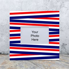 Red-white-blue-patriotic-ribbons White Box Photo Frame 4  X 6  by Ravend