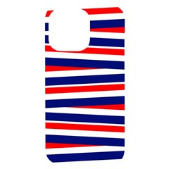 Red-white-blue-patriotic-ribbons Iphone 14 Pro Max Black Uv Print Case by Ravend