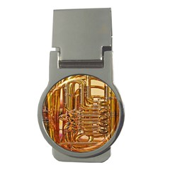 Tuba Valves Pipe Shiny Instrument Music Money Clips (round)  by Ravend