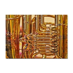 Tuba Valves Pipe Shiny Instrument Music Sticker A4 (10 Pack) by Ravend