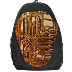 Tuba Valves Pipe Shiny Instrument Music Backpack Bag by Ravend