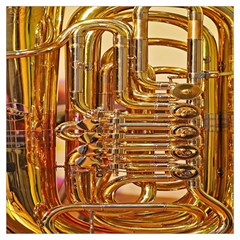 Tuba Valves Pipe Shiny Instrument Music Lightweight Scarf  by Ravend