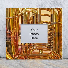 Tuba Valves Pipe Shiny Instrument Music White Wall Photo Frame 5  X 7  by Ravend