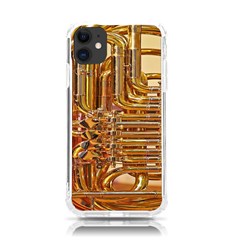 Tuba Valves Pipe Shiny Instrument Music Iphone 11 Tpu Uv Print Case by Ravend